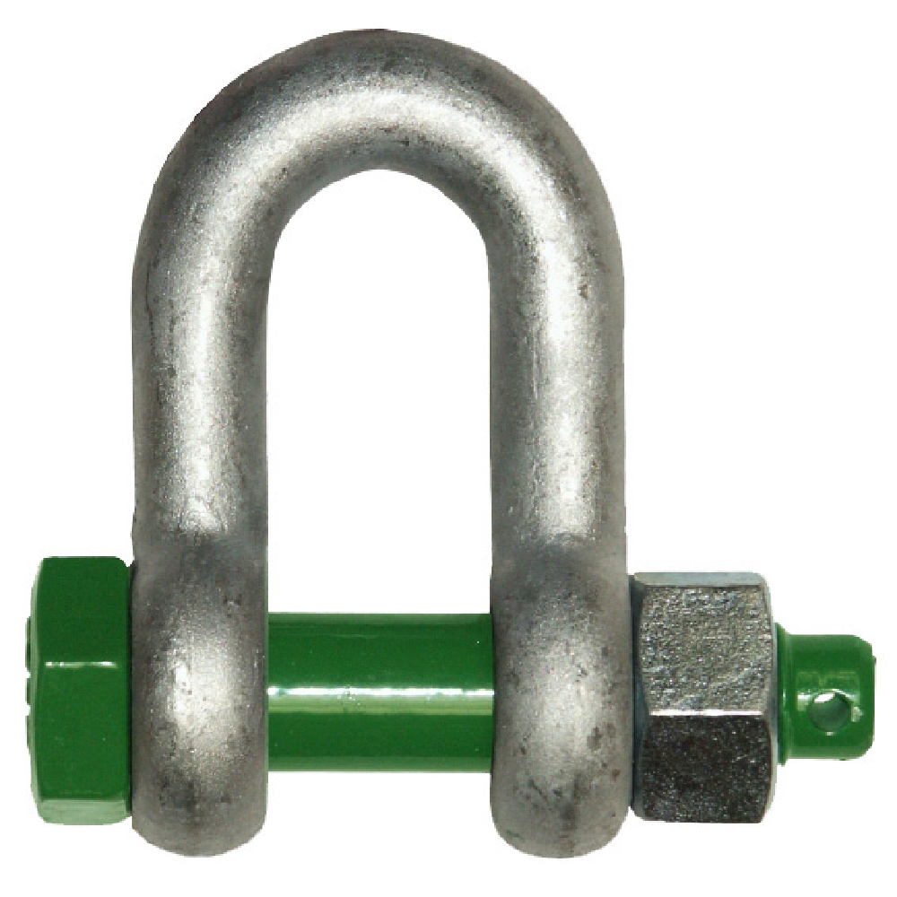 D-shackle with nut-bolt secured by split pin type G-4153