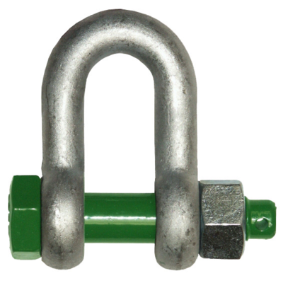 D-shackle with nut-bolt secured by split pin type G-4153