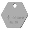 Plaquette d'identification en INOX