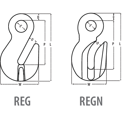 REG eye shortening grab hook (Grade 10)