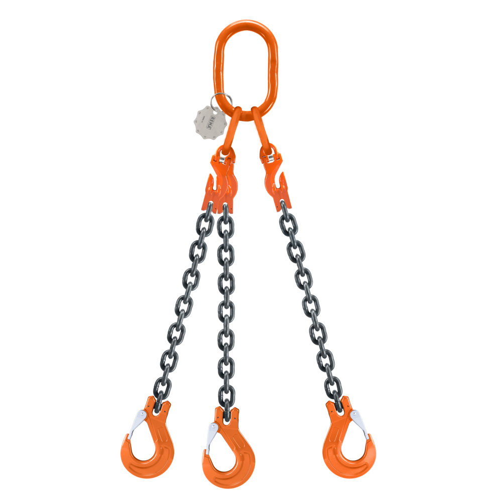 Chain sling assy 3-leg REMA-10-RMA-RDG-RCH