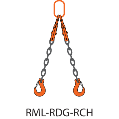 Ketting 2-sprong REMA-10-RML-RDG-RCH