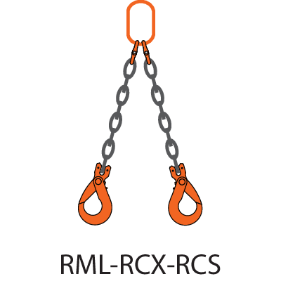 Chain sling assy 2-leg REMA-10-RML-RCS