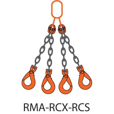 Chain sling assy 4-leg REMA-10-RMA-RCS