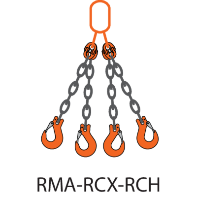Chain sling assy 4-leg REMA-10-RMA-RCH