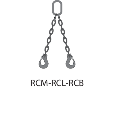 RVS Ketting 2-sprong RCM-RCL-RCB