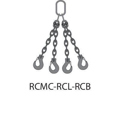 Stainless steel sling 4-leg RCMC-RCL-RCB