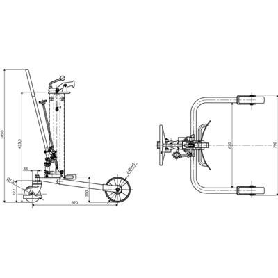 Hydraulic barrel truck DH