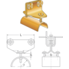Flat cable carriage