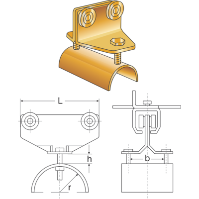 Flat cable carriage
