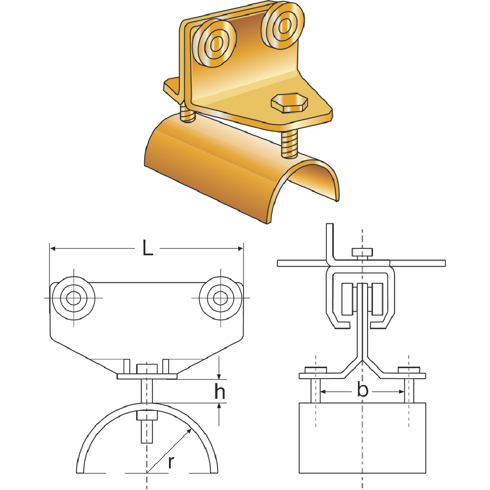 Flat cable carriage
