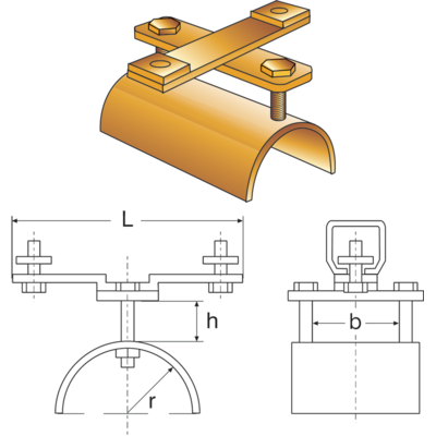Flat cable clamps