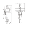 FBH 400 V electric chain hoist 2 speed