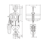 FBH 400 V electric chain hoist 2 speed