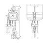 FBH 400 V electric chain hoist 2 speed