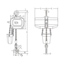 FBH 400 V electric chain hoist 2 speed