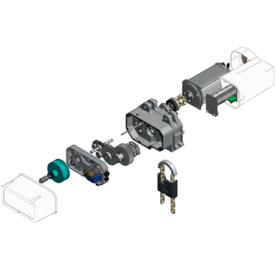 SR 400 V direct controlled electric chain hoist