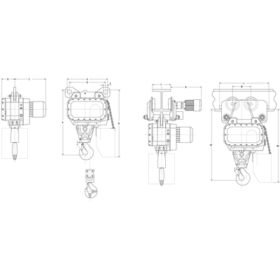 Palan électrique à chaîne type LK-13 400V/24V