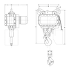 Palan électrique à chaîne type LK-13 400V/24V