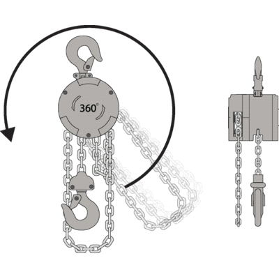 Palan Manuel à chaîne REMA AluFlex 360 