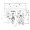 KBT 200 OD takel-loopkat combinatie extreem kort