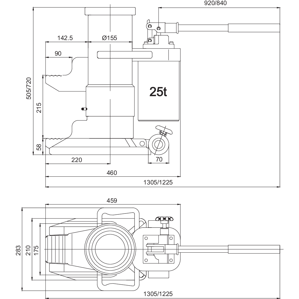 RMH hydraulic machine jack