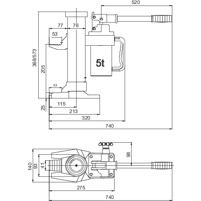 RMH hydraulic machine jack