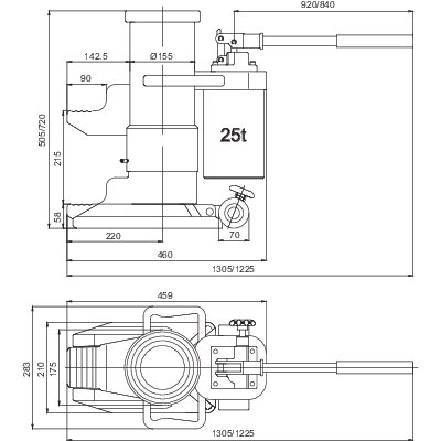 RMH machine jack