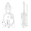 CS-H vertical plate lifting clamps for plate till 50RC (485 HB)