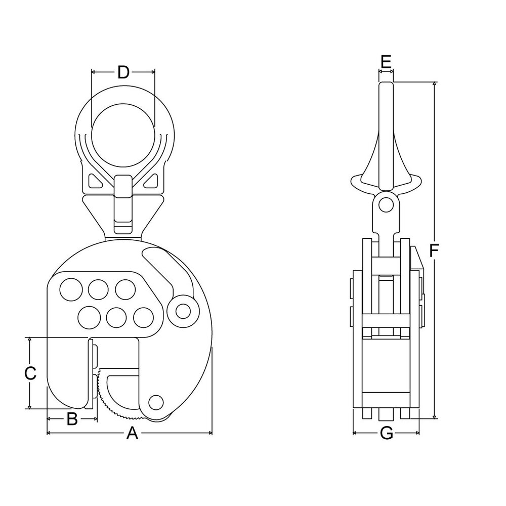 Universal-Hebeklemme REMA CSEU