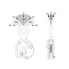 CBT vertical lifting clamp with movable pivot