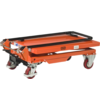 Manually operated mobile lifting table