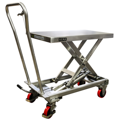 Stainless steel mobile lifting table HTR
