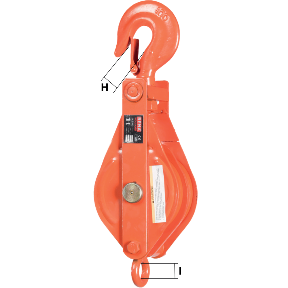 KBH steel wire rope snatch block 