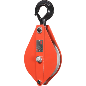 SKW steel wire rope - snatch block with swivel hook