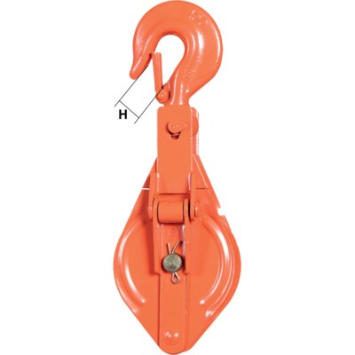 KBH steel wire rope snatch block
