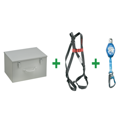 REMA C2 Simple HWB, Auffanggurt-Set mit Höhensicherungsgerät + Koffer