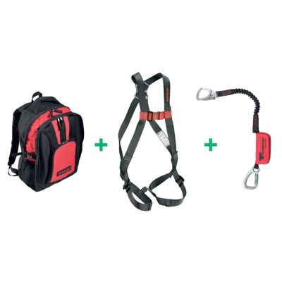 Harness C2 Simple, EH20/OV with small hook and backpack