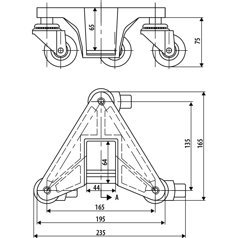 Transportfahrwerk Rema TKV/TBV