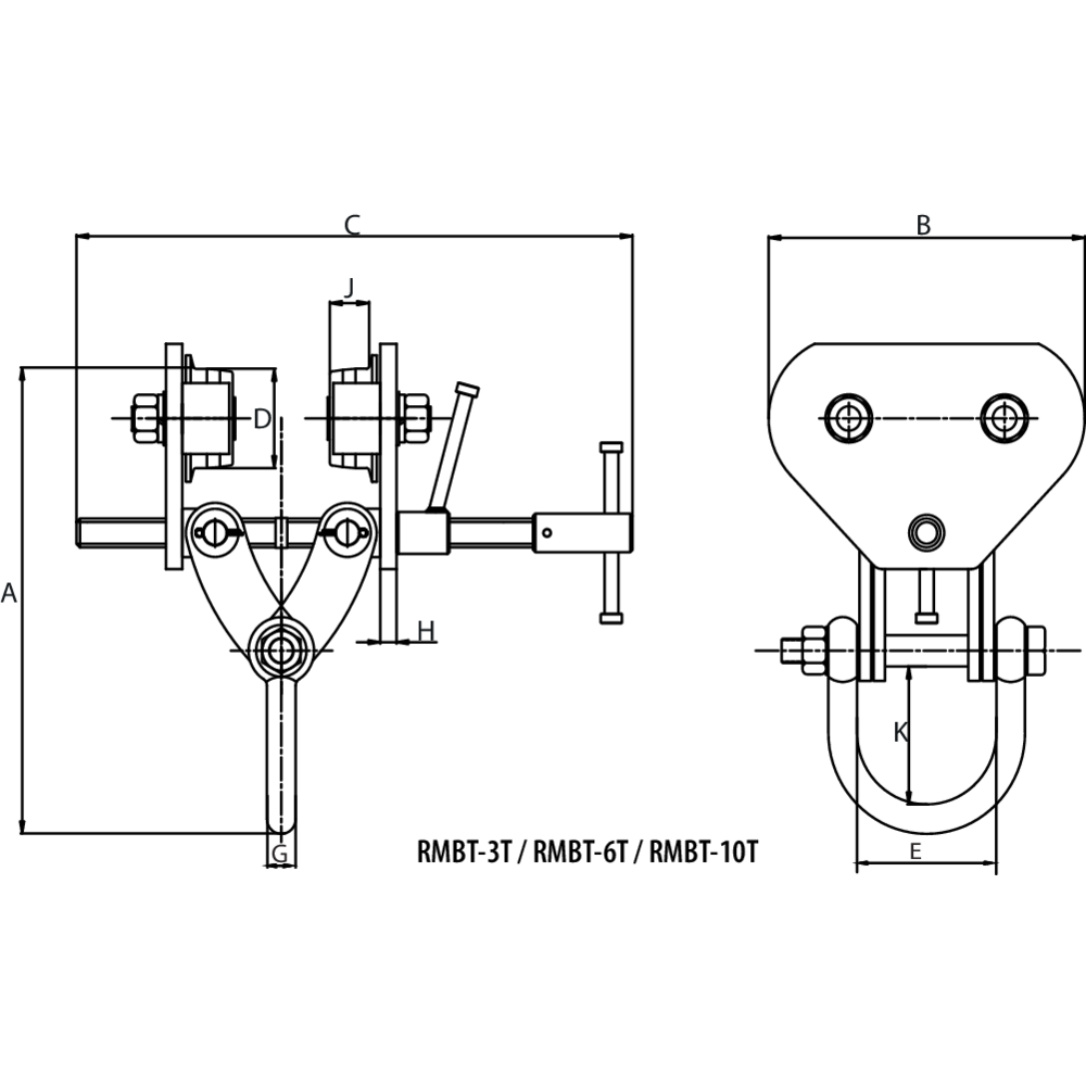 REMA RMBT spindle beam trolley