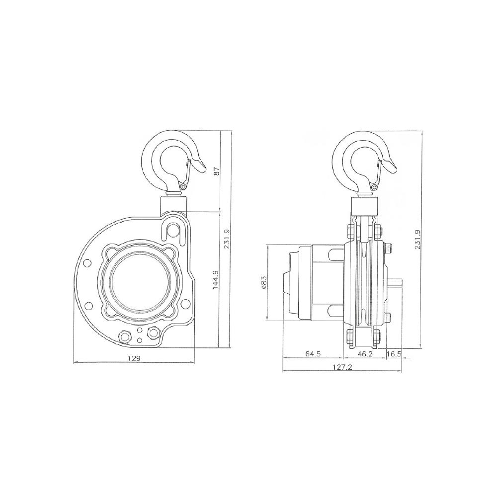 Pulleyman Hoist Winch