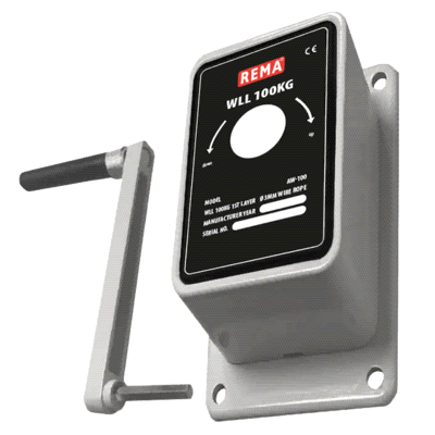 AW Wall-mounted winch