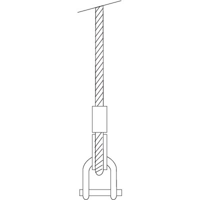 Wire rope slings 4-leg with chain components