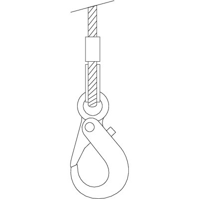 Wire rope slings 4-leg with chain components