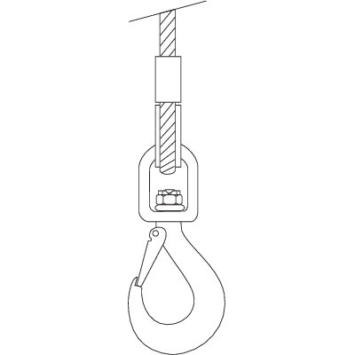 Wire rope slings 4-leg with chain components
