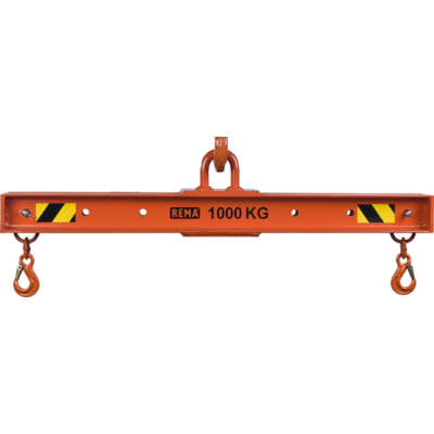 Hoist traverse beam REMA,  with 2 adjustable hooks.
