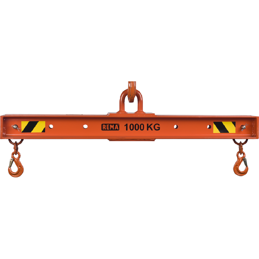 Hoist traverse beam REMA,  with 2 adjustable hooks.