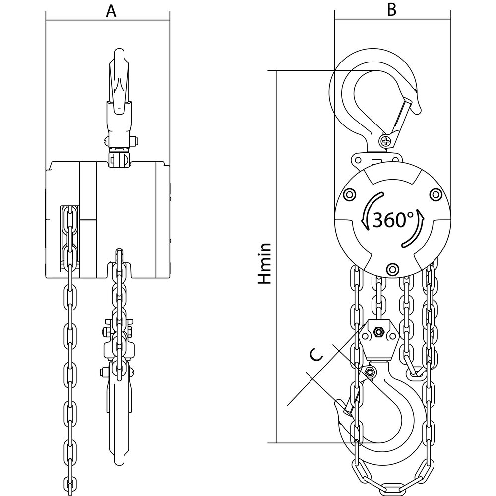 REMA AL360 hand chain hoist | REMA