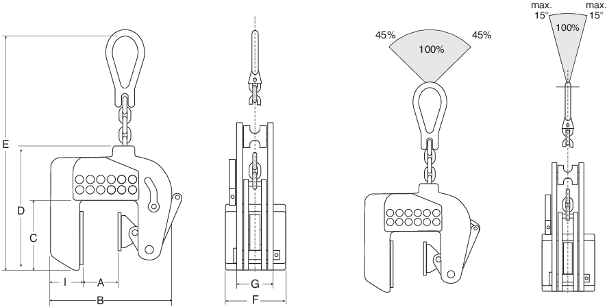 CNMA vertical non-marking lifting clamp | REMA