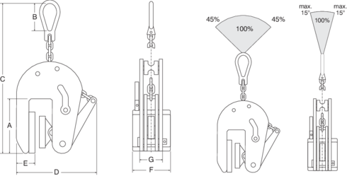 CNM non-marking vertical plate lifting clamps | REMA